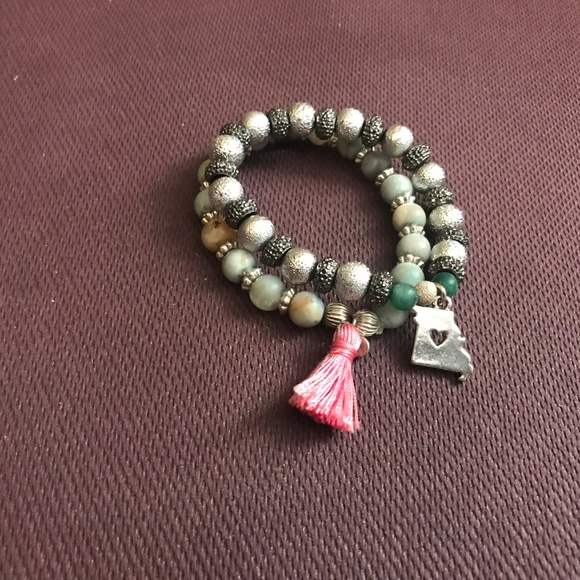 Stone and Bead Bracelets - Picture 2 of 8